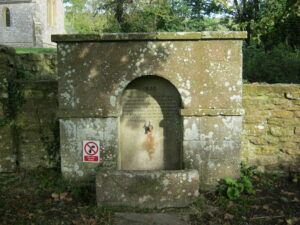 Tyneham Fountain in 2012