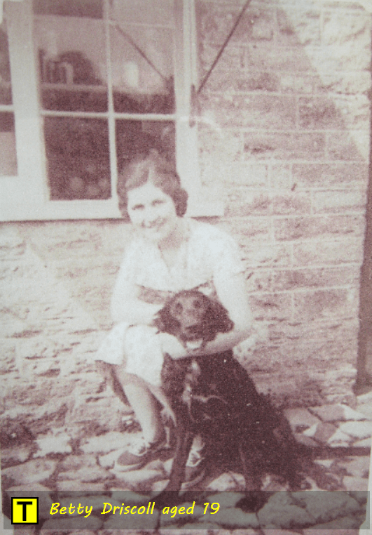 Betty Driscoll at Tyneham aged 19