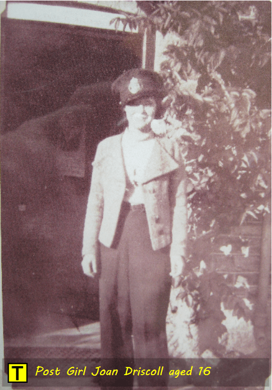 Joan Driscoll at Tyneham aged 16