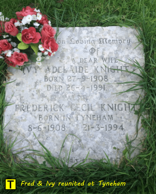 Fred & Ivy Knight reunited at Tyneham